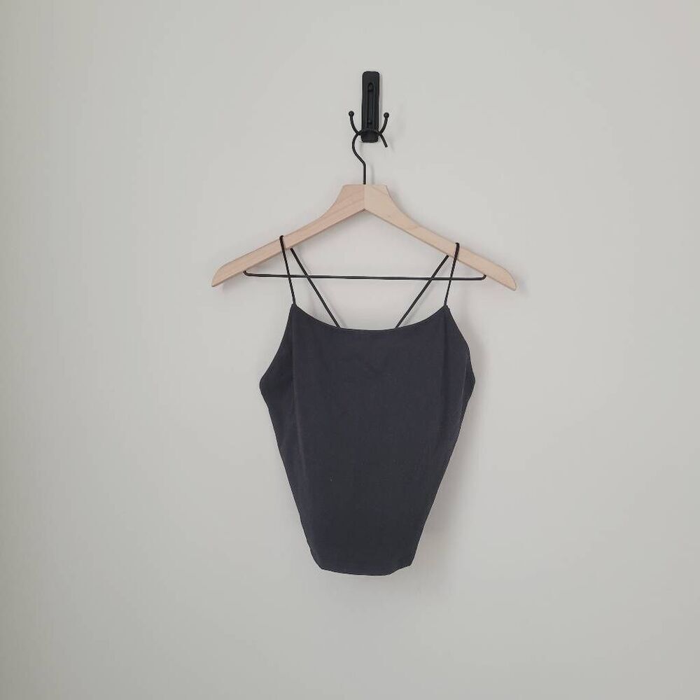 American Eagle Crisscross Strap Tank in Black Size Extra Large